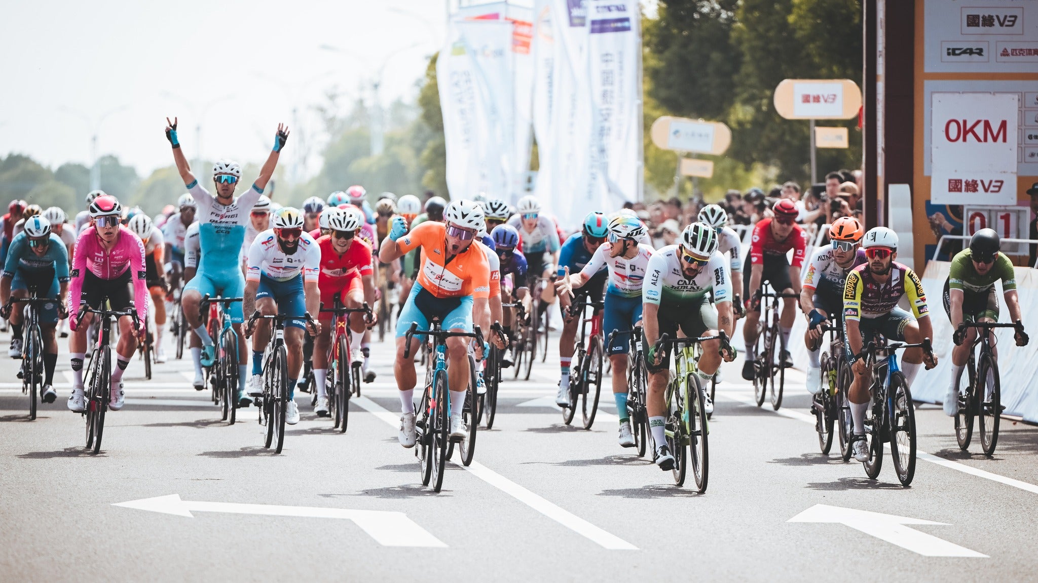 Martin of Ferei Quick-Panda Podium Mongolia Team Wins Stage 3 of Tour of Taihu Lake