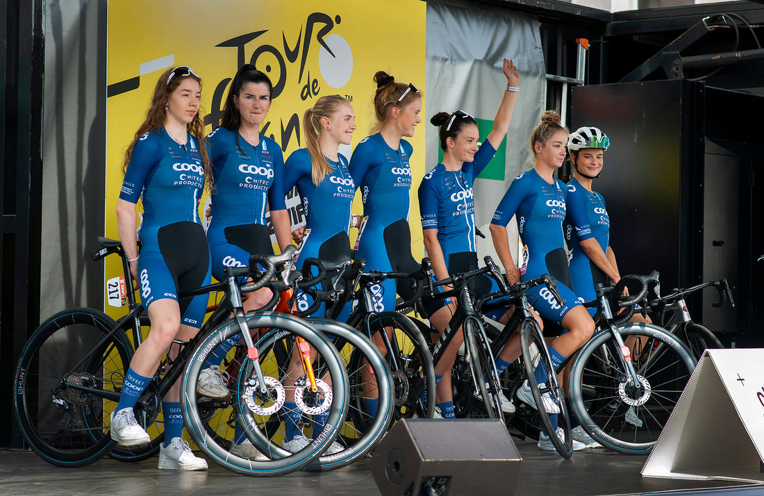 Team Coop Hitec-Products Takes On Stage 1 of Le Tour Femmes