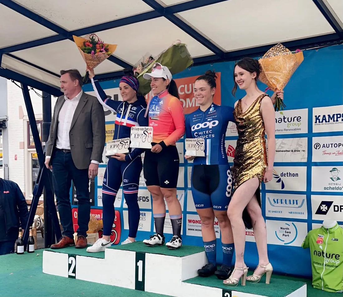 Nora's Triumph at Omloop Van Borsele: A 3rd Place Finish!