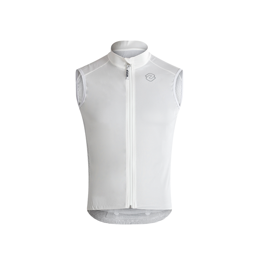 White windproof thin vest