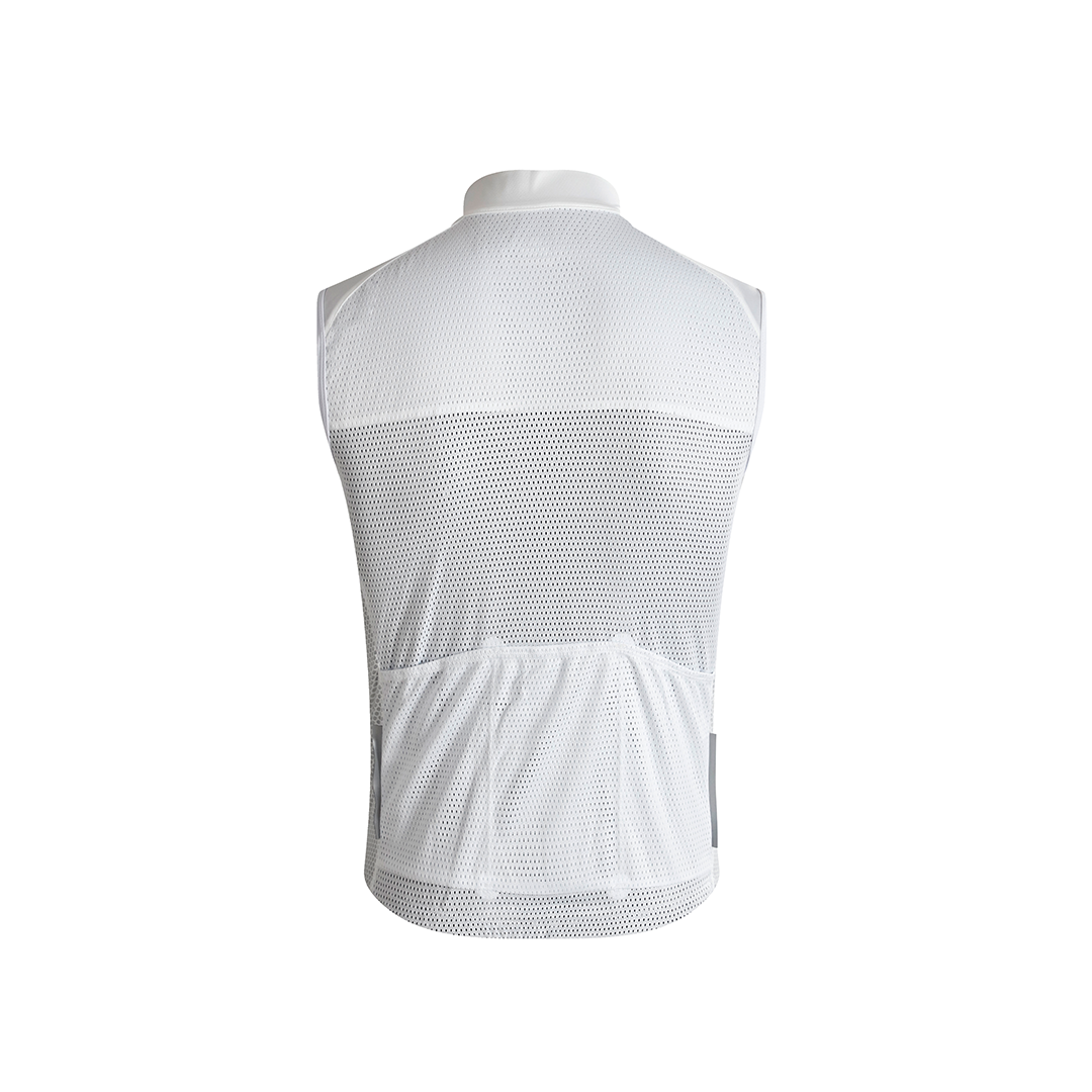 White windproof thin vest